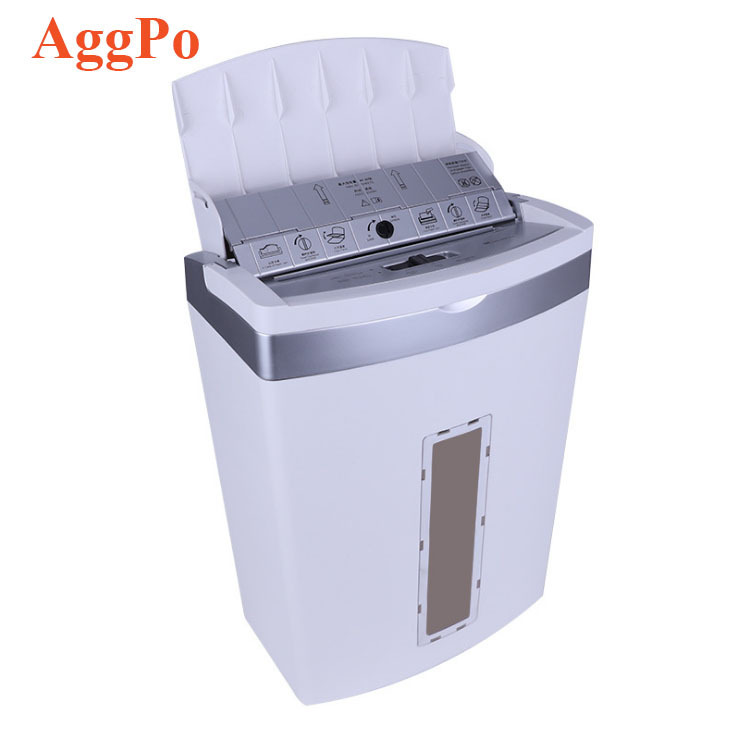 High-Security Paper Credit Card Shredder White, 80-Sheet Autofeed Microcut Paper Shredder with 4.4-gallon Wastebasket