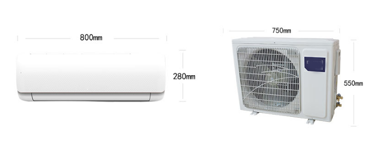 Conversion silent hanging split air conditioner, single cold warm 9000/12/18K btu home energy saving wall mount air conditioning