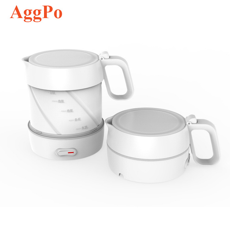 Large Capacity 1L Foldable Travel Kettle with Dual Voltage Temper Control and Boil Dry Protection