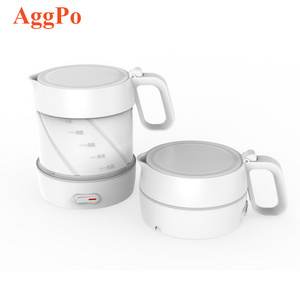 Large Capacity 1L Foldable Travel Kettle with Dual Voltage Temper Control and Boil Dry Protection