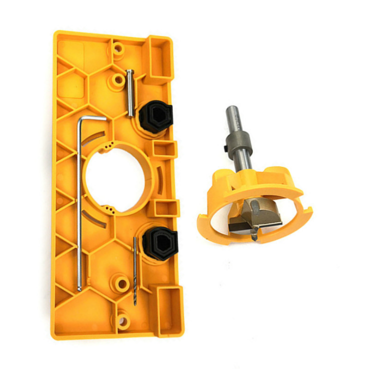 DIY Tools for Cabinet Door Installation, 35mm Hinge Drilling Jig Hole Guide for Kitchen Cabinet Doors Hinge