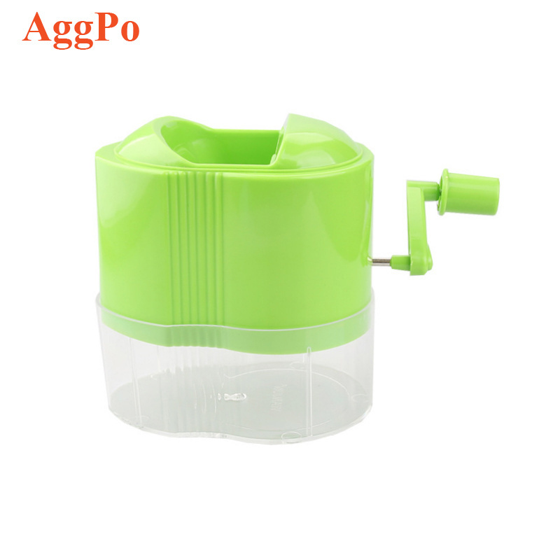 Kitchen Hand-cranked Onion Grinder Vegetable Slicer Machine Stainless Steel Blade Household Food Fruit Cutting Processor Blender