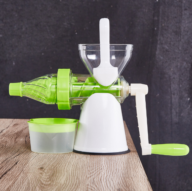 Manual Wheatgrass Juicer, hand crank fruit juicer with powerful suction base Kale, Spinach, Parsley and any other Leafy Green