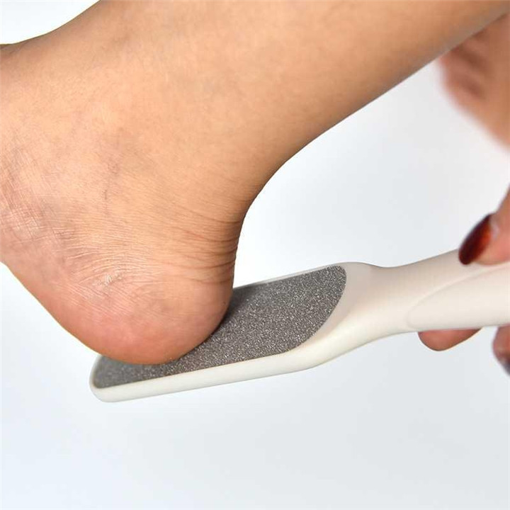 Bathroom Double Sided Foot Scraper Rasp,Household Foot Care Dead Skin Metal Remover Tool, Stainless Steel  Heel Foot File