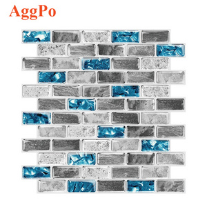 Premium Stick On Kitchen Backsplash Tiles 12"x12" Peel and Stick Self Adhesive Bathroom 3D Wall Tiles