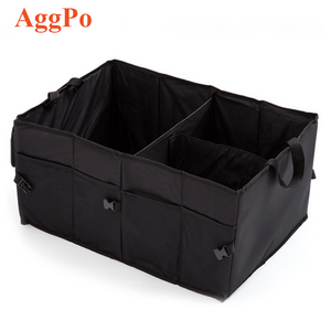 Foldable Trunk Organizer, Oxford Cloth Bottle Tools Storage Bag, Durable Car Truck SUV Folding Sundries Stowing Tidying Bag