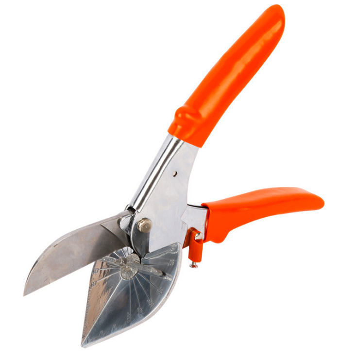 Miter Shears Stainless Steel Multi Angle Miter Cutter Trunking Shears for Angular Trim Cutting at 45, 60, 90,135 Angles