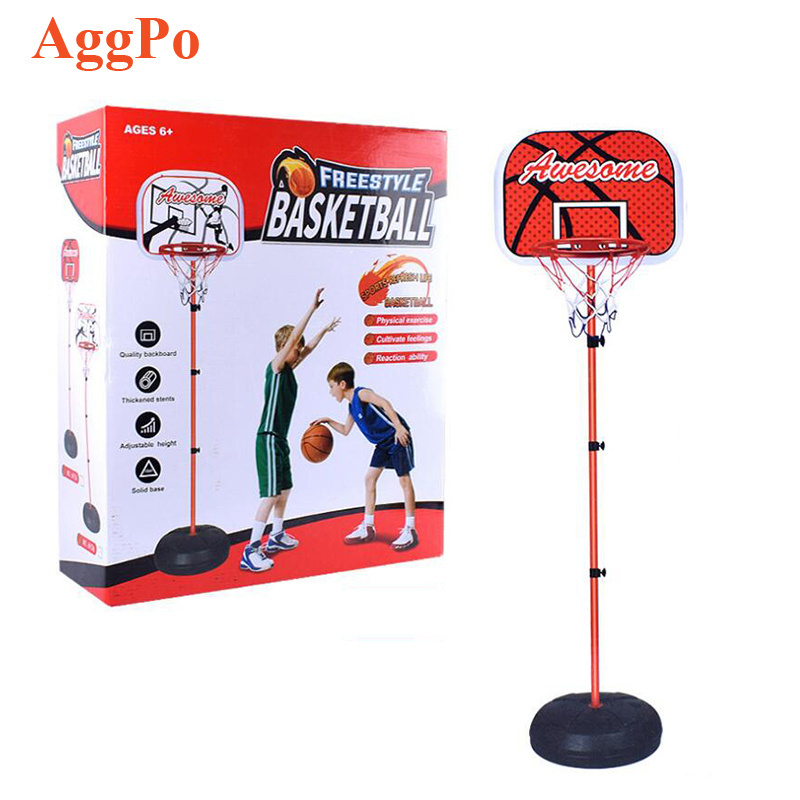 Children's basketball stand iron pole frame liftable basketball stand toy indoor and outdoor shooting frame