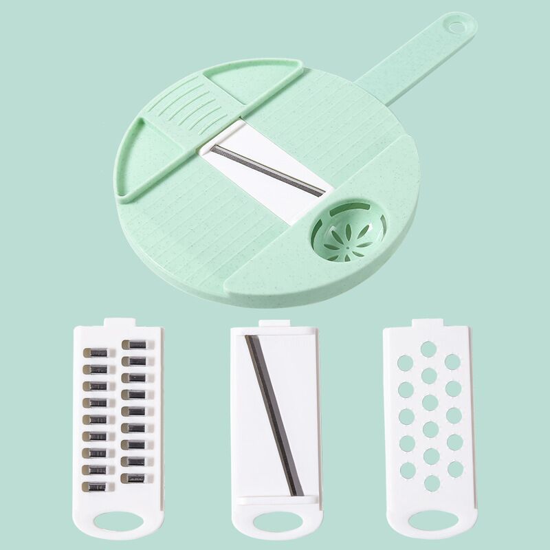 Vegetable Mandoline Slicer -  Vegetable Spiralizer Cutter and Shredder - Kitchen Multipurpose Julienne Grater with Guard and Egg