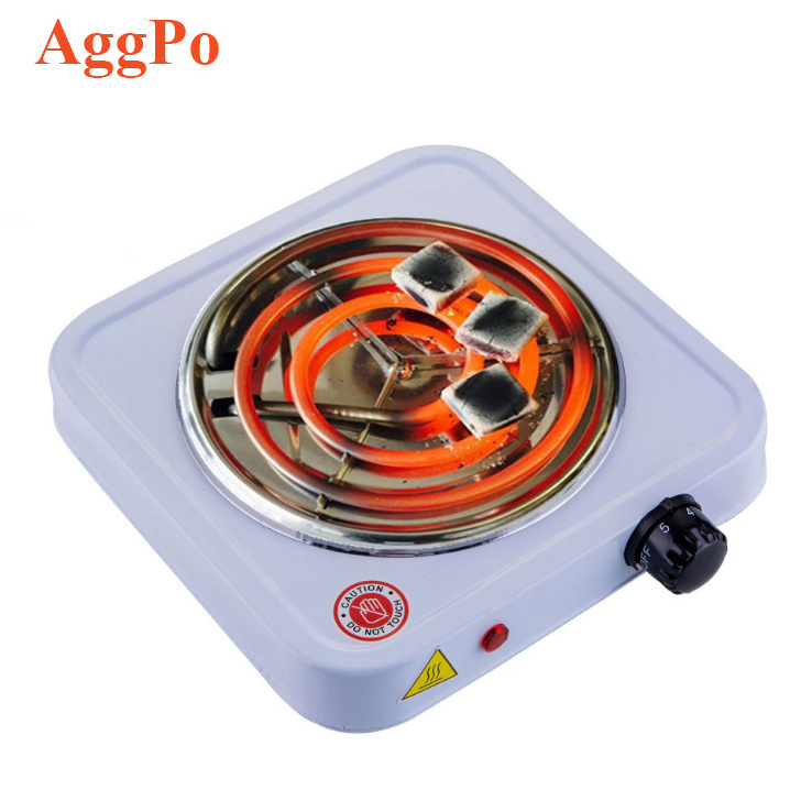 Electric Single Burner Cooktop, Compact and Portable, Adjustable Temperature Hot Plate, 1000 Watts