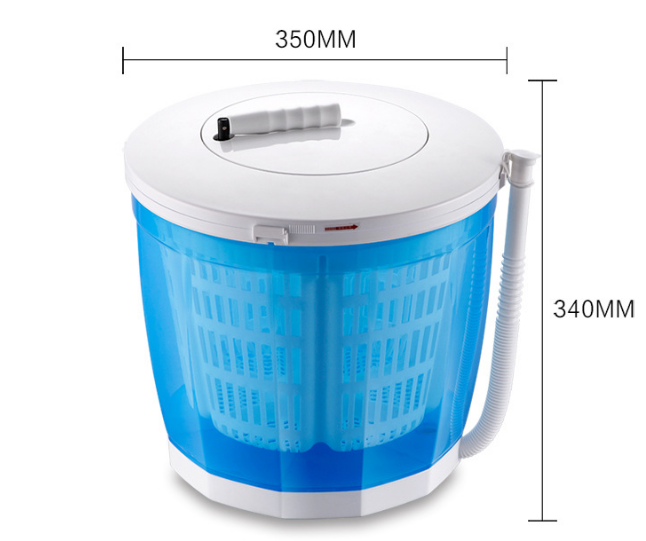 Portable Hand Manual Clothes Non-Electric Washing Machine, Spin Dryer, Counter Top Washer/Dryer Manual Washing Machine