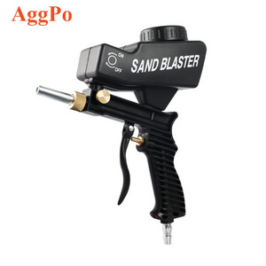 Abrasive Air Sandblasting Sand Blaster Gun Kit Hand Held Portable Gravity Pneumatic with Device Adjustable