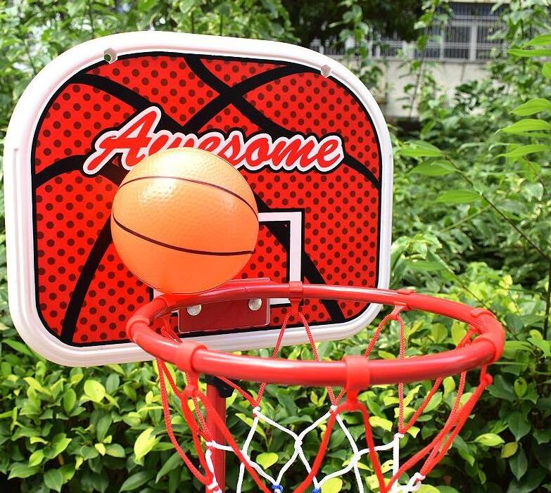 Children's basketball stand iron pole frame liftable basketball stand toy indoor and outdoor shooting frame