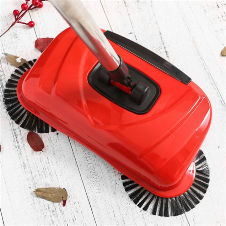 Household Cleaning Hand Push Automatic Sweeper Broom,360 Degree Rotating Dust Cleaner, Home Use Lazy Sweeping Tool