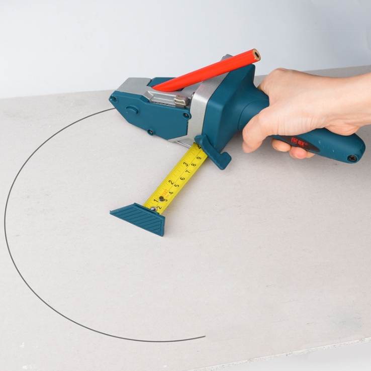 Multifunction Gypsum Board Cutting Tool with Measuring Tape and Utility Knife for Tile, Carpet, Foam Measure Mark and Cut