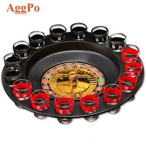 Drinking Shot Glass Roulette Game-Casino Style-16 Shot Glasses Included, Drinking Game Set