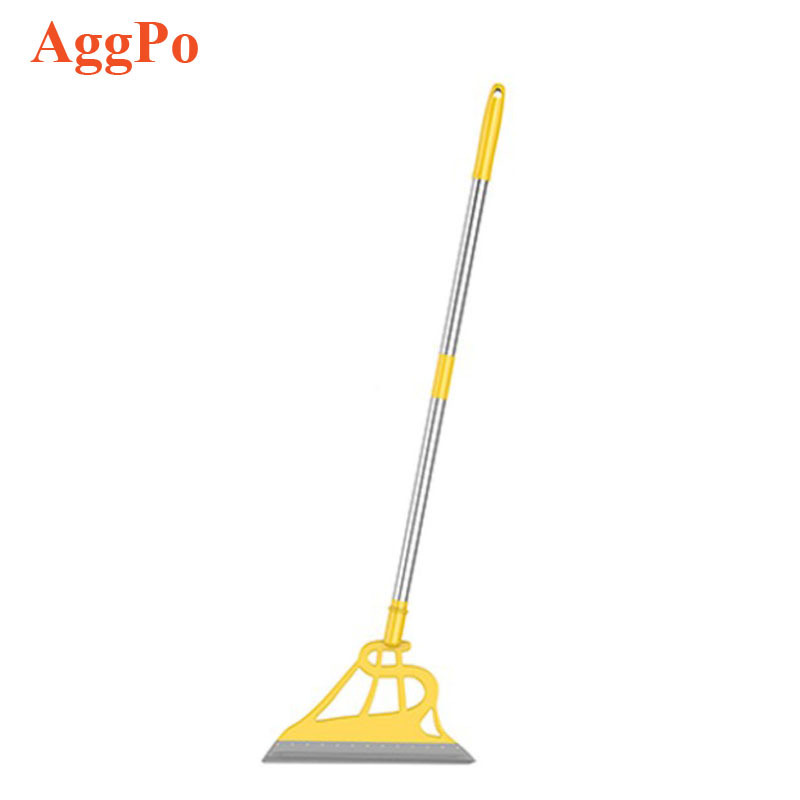 Multifunction Magic Broom Silicone Mop 2-in-1 Sweeper Floor Retractable Hair Sweeping mop Bathroom Toilet Glass Scraper