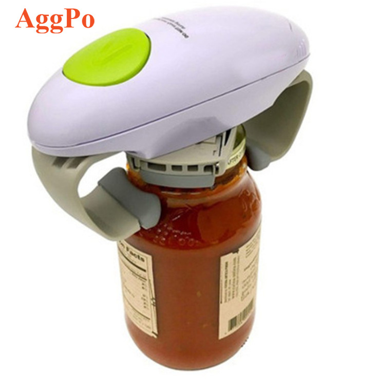 Electric jar can bottle automatic opener one button hands free for elderly disabled arthritis kitchen helper tool