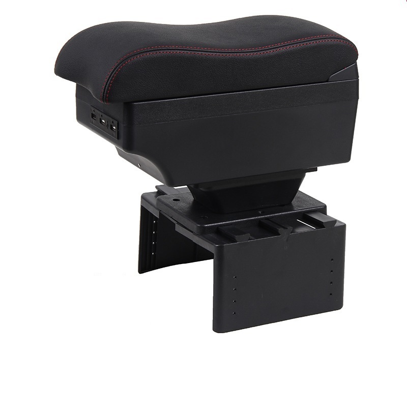 Car central armrest box universal armrest box free drilling modification multi-interface USB multi-function armrest box