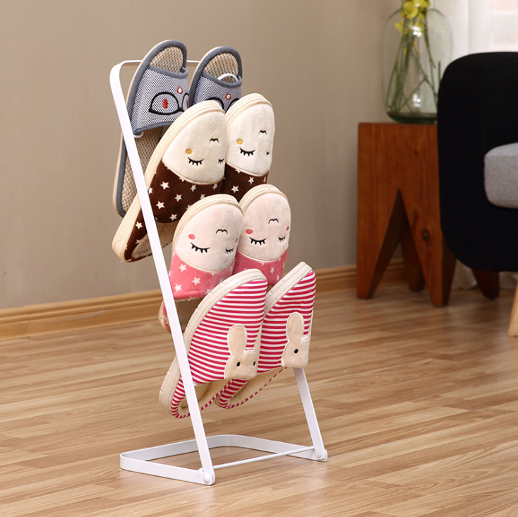 Metal Flip Flop Hanger Holder Shoes Flip Flop Storage Dry Rack Multi Layer Home Living Room Bathroom Iron Shoe Shelf White Black