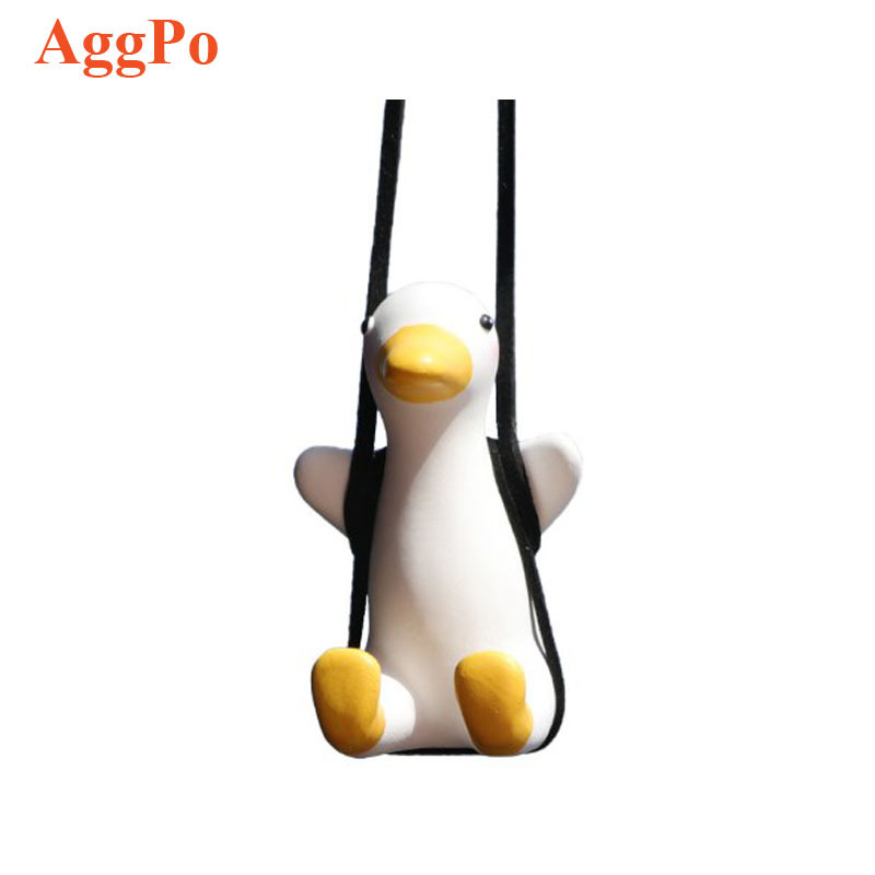 Car Accessories Of Sitting Duck Car Pendant Hanging Swing For Car Rear View Mirrior Accessories for Boyfriend Birthday gift