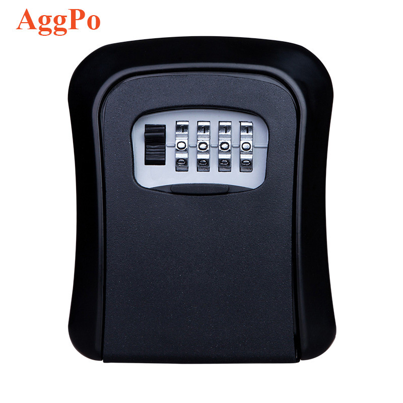 Home Wall Mounted Key safe Storage Lock Box waterproof keys lock box with 4 digits combination password  Smart Key Locker Box