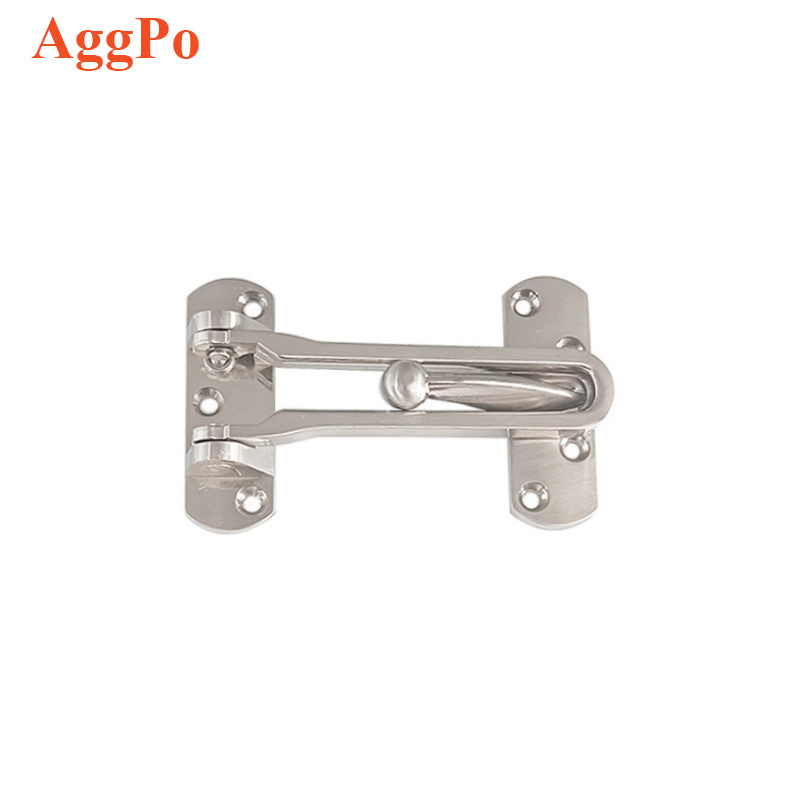 Hotel Interior Door Latch Home Apartment Bedroom Security Chain Guard Zinc Alloy U Swing Bar Lock Buckle Hardware Accessory