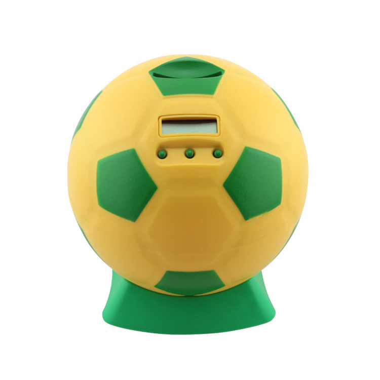 Electronic Counting Coin Bank Digital Plastic Money Saving  Piggy Bank Battery Power Children Football Shape Money Boxes Counter