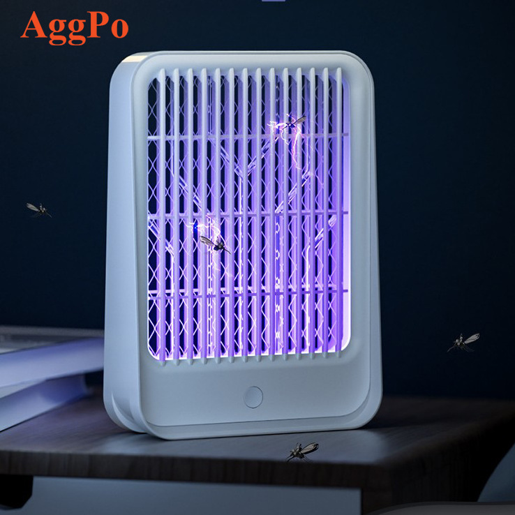 Mosquito UV luring killer electric shock portable hanging racket home household desk ultra-violet pest fly zapper