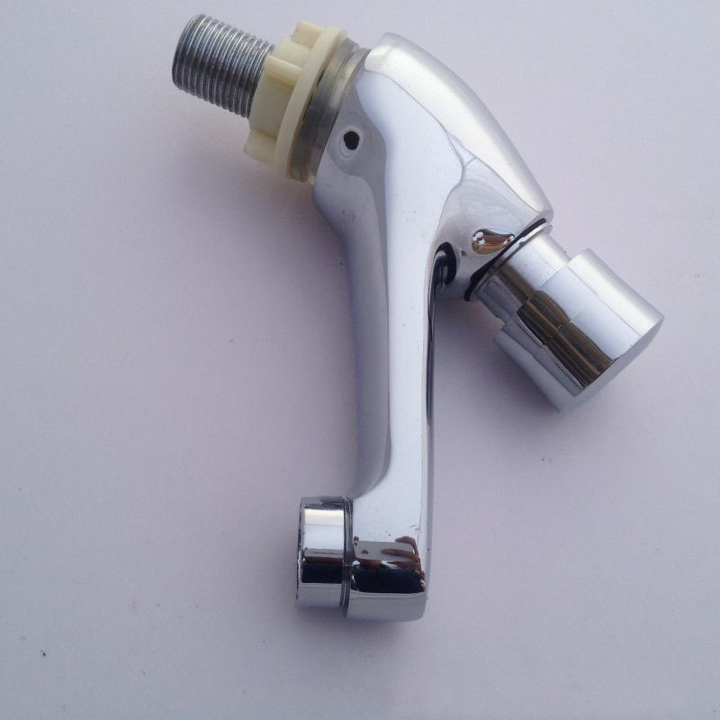 Bathroom Brass Time Delay Basin Faucet Single Head Washbasin Cold Faucet Push Button Self Closing Valve Faucet