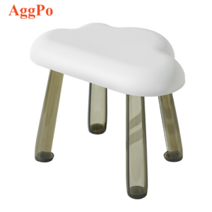 Plastic transparent children's toilet anti slip low chair shower bench bathroom stool