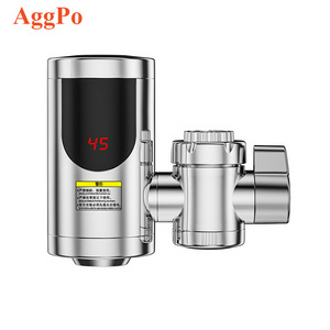 Electric Water Heater Instant Hot Water Heater for Kitchen Faucet, Fast Heating Stainless Steel Faucet Heater