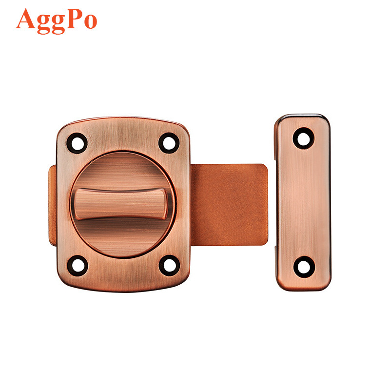 Night Latch Two-Way Swivel Security Door Lock Bolt, Bolt Lock Solid Swivel Door Lock Toilet, Night Security Latch pin Lock