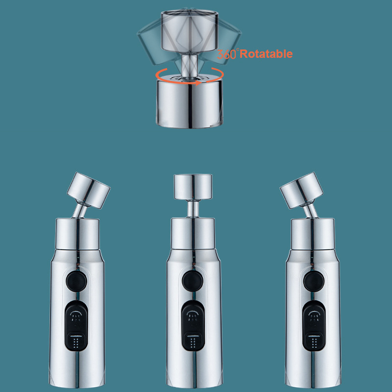 3 Modes Faucet Extender for Kitchen and Bathroom Sink Swivel Faucet Sprayer Attachment Universal Splash Filter