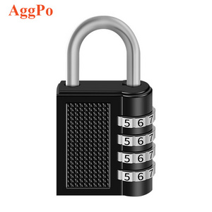 Combination Lock, 4-Digit Padlock Keyless, Resettable Luggage Locks for Backpack, Gym & School & Employee Locker