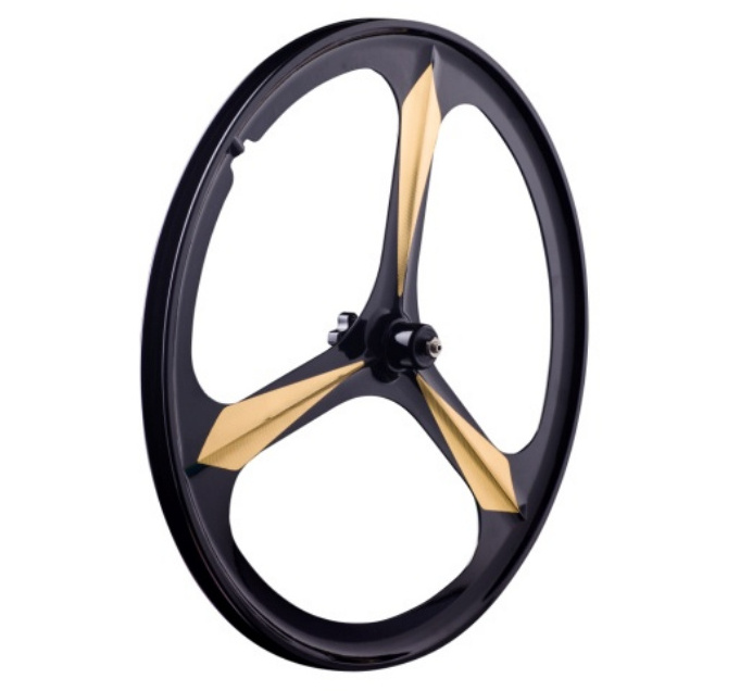 20 Inch Magnesium Alloy Bicycle Wheels 3 Spoke 16 24 26 Inch Bicycle Wheel Rim Die Casting Bike Wheel Hub