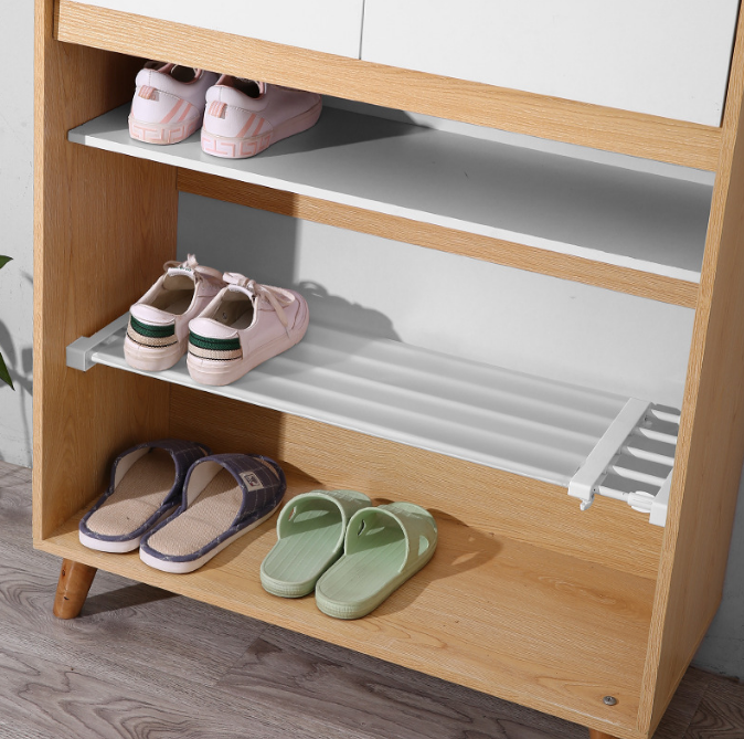 Extendable closet organizer rack kitchen cabinet adjustable storage shelf beneath sink under basin wardrobe clothes hanger