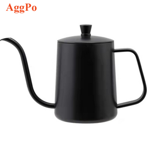 Gooseneck spout coffee kettle hot pour over drip coffee espresso tea brewing black coating stainless steel kettle