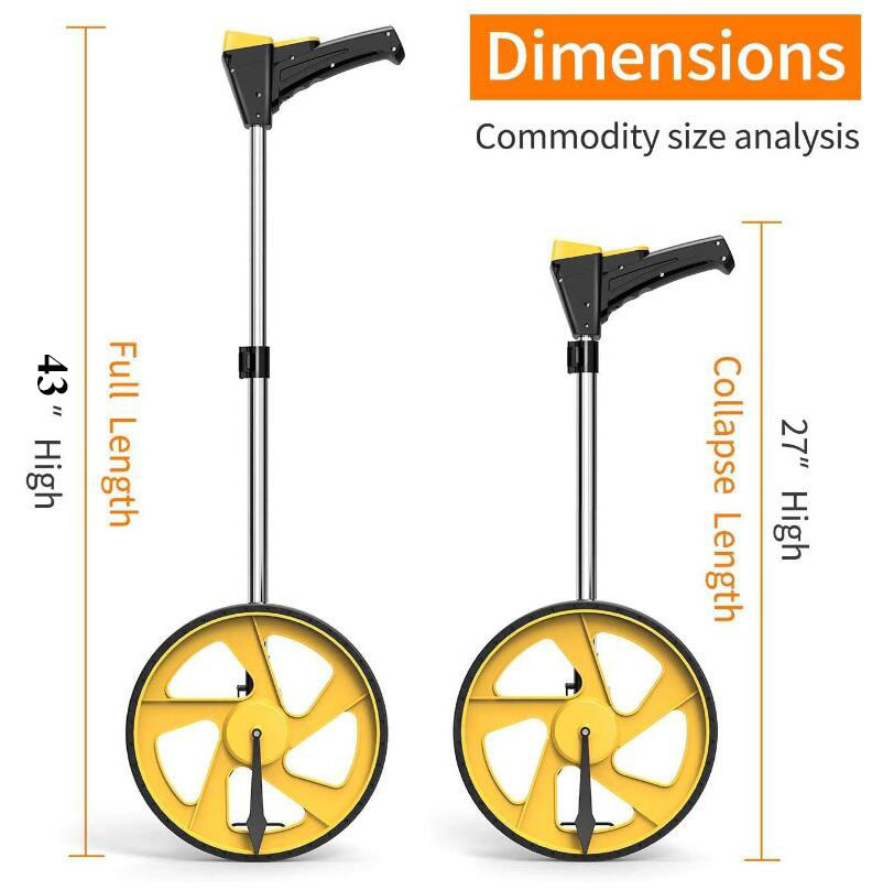 Digital Distance Measuring Wheel Tape With Digital LCD Display Measuring Tools for Surveyor Builders Workers