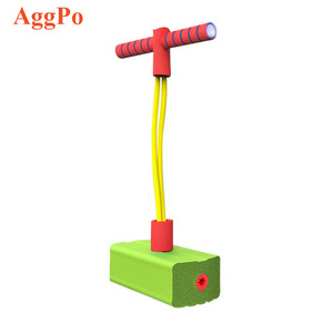 Kid Toy Bounce Foam Frog Jumper Stick Bounce Sense Training Pogo Stick  Children Toys Jumping Stilts Shoes