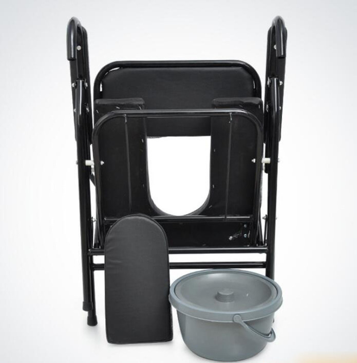 Foldable Medical Safety Frame Toilet Seat for Disabled Handicapped Pregnant Women Bath and Shower Chair Seat Bedside Commode