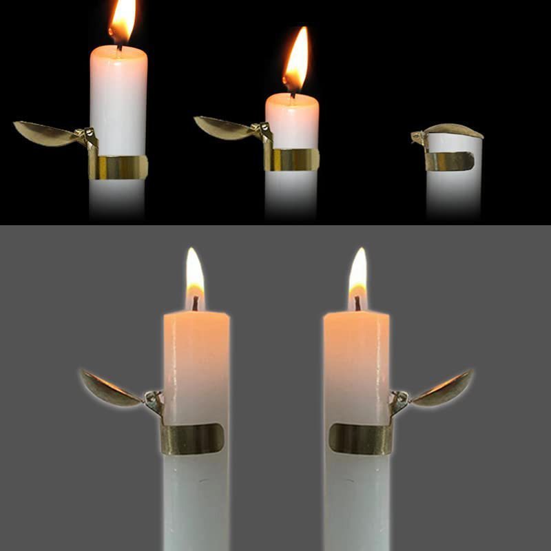 Automatic fire extinguisher candle holder safely extinguishes candle sleeve ring Aromatherapy candle extinguisher