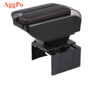 Car central armrest box universal armrest box free drilling modification multi-interface USB multi-function armrest box