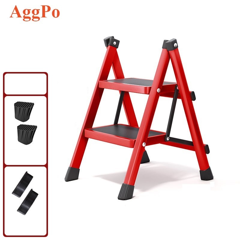 Household Folding Small Ladder Indoor Multi-functional Safety Anti-slip Ladder Herringbone Two/Three/Four/Five Step Staircase