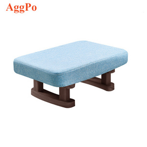 Functional Stool Small Bench Solid Wood Fabric Adult Sofa Simple Shoe Bench Home Leisure Creative Stool