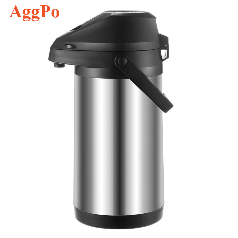 1.6L Thermal Thermos Coffee Dispenser with Pump Coffee Carafe Thermal for Keeping Hot Double Walled Insulated Beverage Dispenser