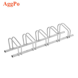 2/3/4/5/6 Slots Metal Bicycle Rack Stand Floor Garage Bike Storage Display Rack Indoor Outdoor Floor Bicycle Parking Stand