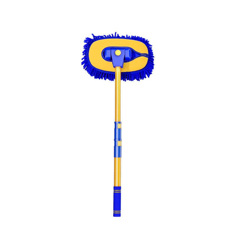 Car Wash Brush with Long Handle 15-Degree Curved Pole Car Wash Mop Car Cleaning Supplies Kit