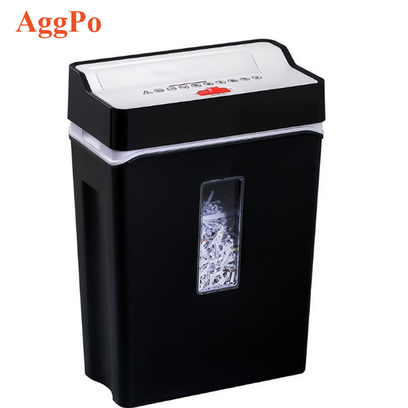 8-Sheet Capacity Cross-Cut Paper and Credit Card Shredder High-Security Micro-Cut Shredder 15L Basket with Transparent Window