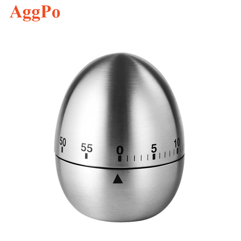 Kitchen Timer Stainless Steel Mechanical Rotating Alarm Count Down Timer Cooking Clock no need battery